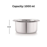 Bengani Stainless Steel Tope 20 Gauge Flat Bottom | 1 Pc
