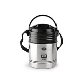 Cello Stainless Steel Hot Stuff Insulated Lunch Box | Silver