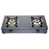 Bajaj GP6 2 Burner Glass Top Gas Stove - 2BRGP6 | Manual | Black