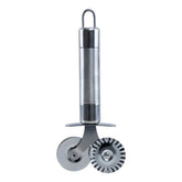Classy Touch Double Roller Pizza Cutter | Silver