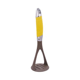 Classy Touch Nylon Potato Solid Masher - CT498 | Grey & Yellow