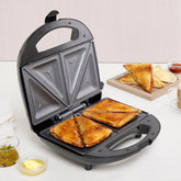 Borosil Neo 700 Watts 2 Slice Toast Sandwich Maker | Black