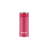 Borosil Stainless Steel Hydra Travelsmart Vacuum Insulated Flask Water Bottle | Pink | 1 Pc