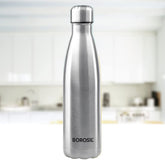 Borosil Stainless Steel Bolt 1000 ML Single Wall Bottle | Silver | 1 Pc