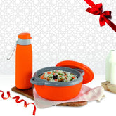 Cello Snack & Sip Gift Set - 1000 ML Casserole + 600 ML Bottle | Set of 2 Pcs