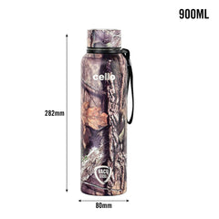 Cello Deezee Kent 900 ML Tuff Steel Water Bottle with Durable DTP Coating | 1 Pc
