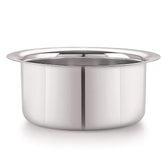 Bengani Stainless Steel Tope 1000 ML | 18 Gauge Heavy Duty Tapeli | Flat Bottom Pateli for Milk and Soups| Lifetime Guarantee