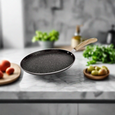 Bergner Bellini Aura Non Stick Tawa | Gas & Induction Compatible | Black