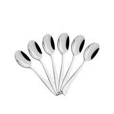 Decent Dazzle Stainless Steel Tea Spoon | Silver | Set of 6 Pcs
