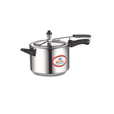 Bajaj PCX 45 Stainless Steel Inner Lid Pressure Cooker | Induction Bottom | 5 Litres | Silver