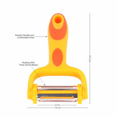 Classy Touch Y Shaped Multifunction 3 in 1 Peeler | Yellow | 1 Pc