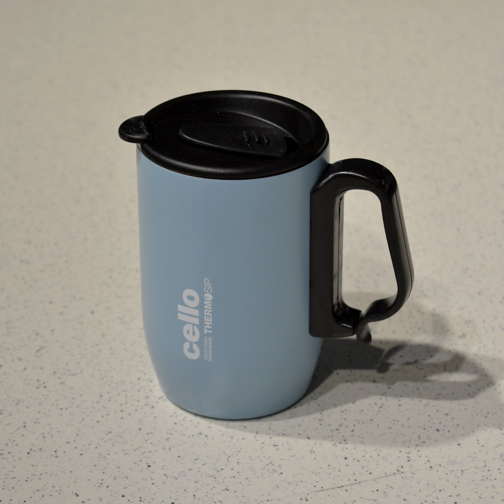 Cello Duro Coffee Style Double Wall Insulated Mug with Lid | 1 Pc