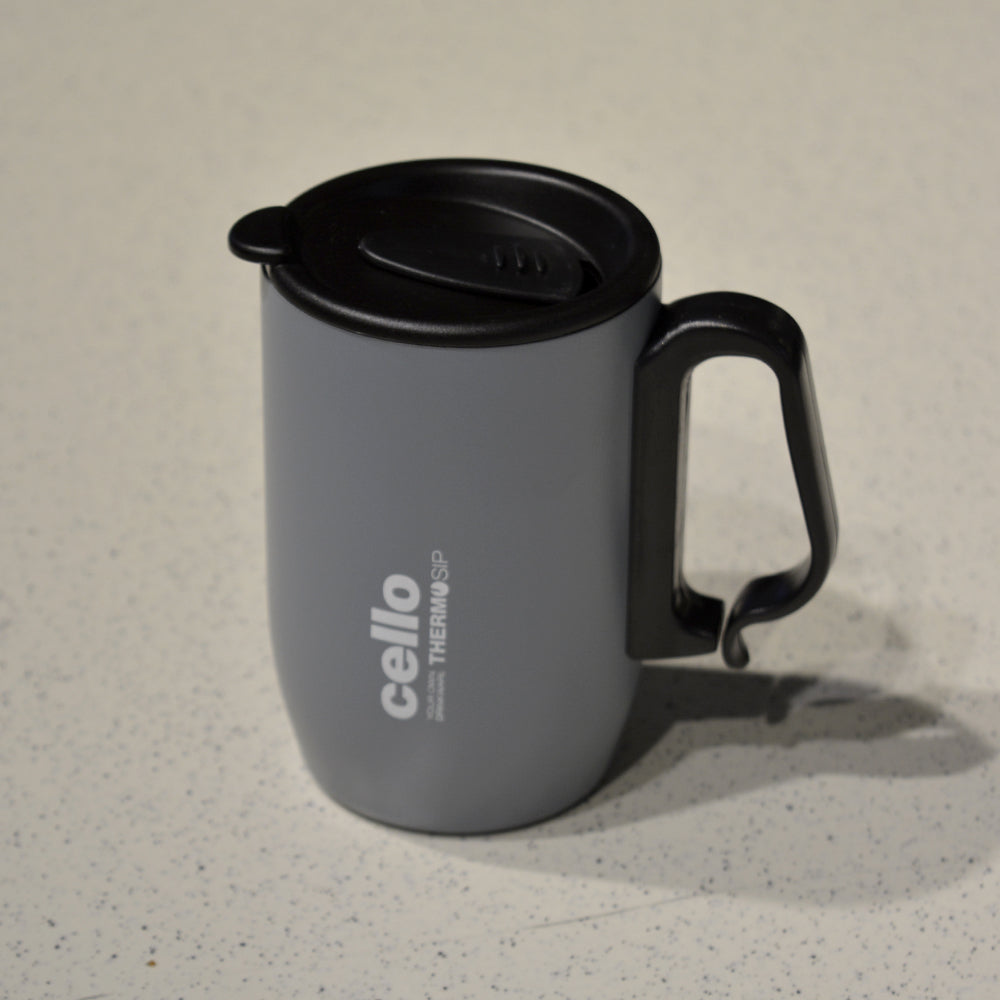 Cello Duro Coffee Style Double Wall Insulated Mug with Lid | 1 Pc