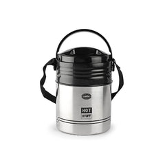 Cello Stainless Steel Hot Stuff Insulated Lunch Box | Silver
