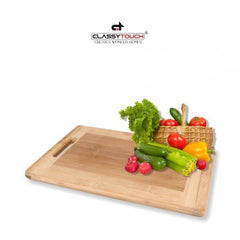 Classy Touch Wooden Rectangular Chopping Board - CT9021 | Cream