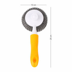 Classy Touch Kitchen Cleaning Stainless Steel Handy scorer With Handle | Dish Brush | 1 Pc