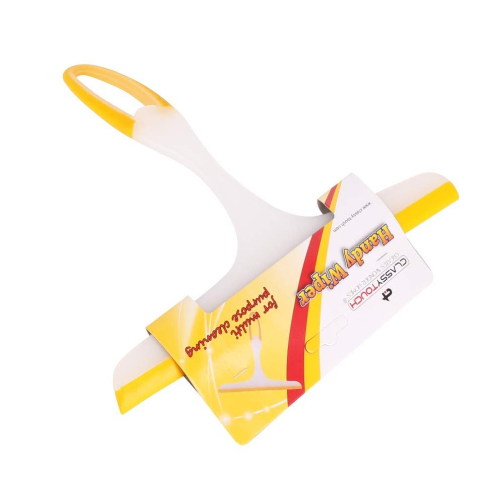 Classy Touch Plastic Glass Cleaning Handy Wiper - CT0113 | White & Yellow