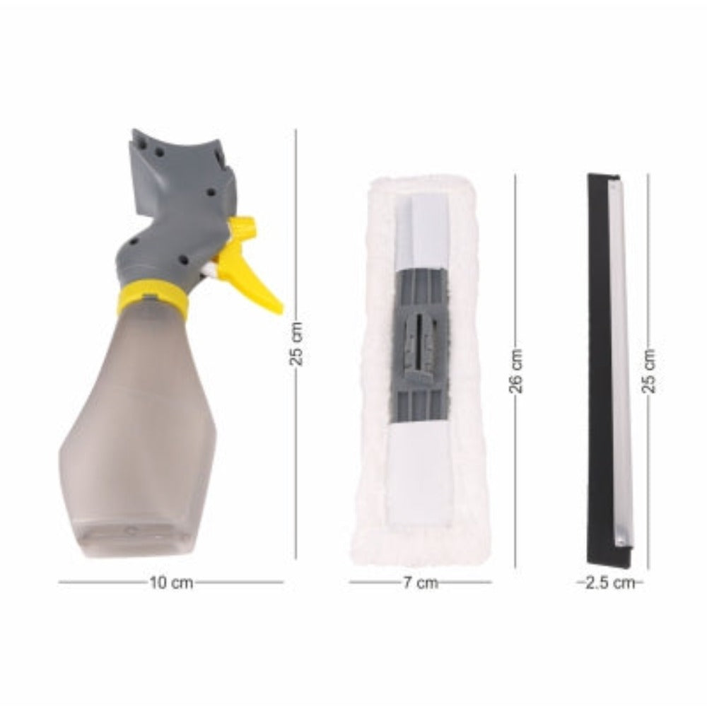Classy Touch Rubber Spray Window Wiper - CT0534 | Grey & Yellow