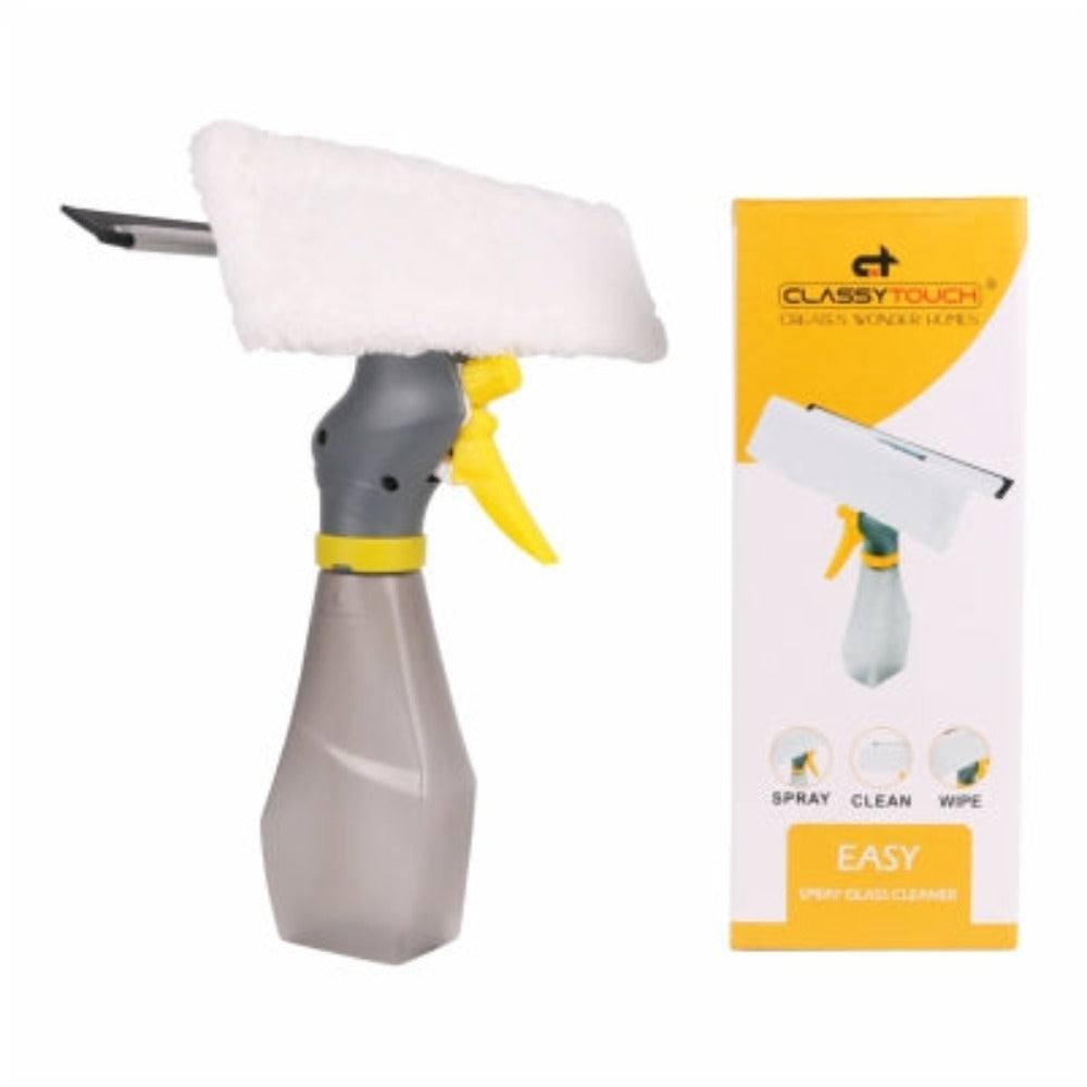 Classy Touch Rubber Spray Window Wiper - CT0534 | Grey & Yellow