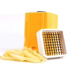 Classy Touch Potato Wedges Finger French Fries Cutter | Chipser Slicer | Yellow