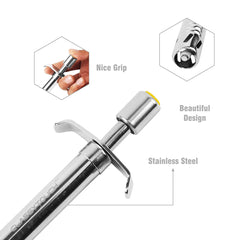 Classy Touch Stainless Steel Kitchen Gas Lighter | Silver