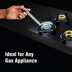 Classy Touch Stainless Steel Kitchen Gas Lighter | Silver