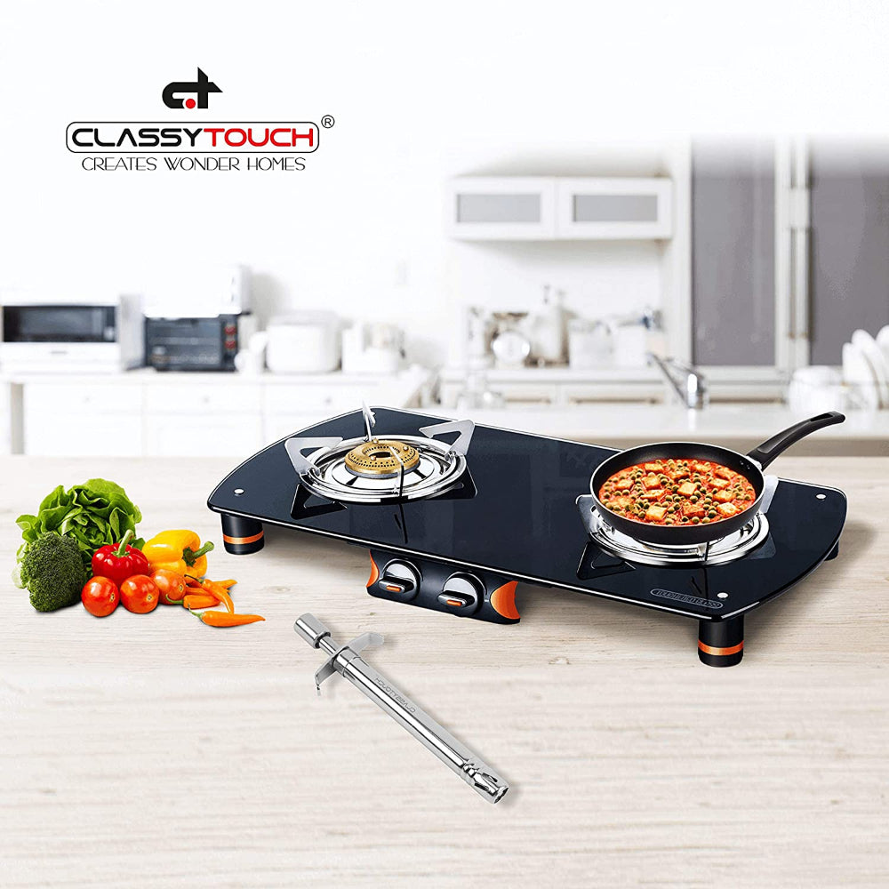 Classy Touch Stainless Steel Kitchen Gas Lighter | Silver