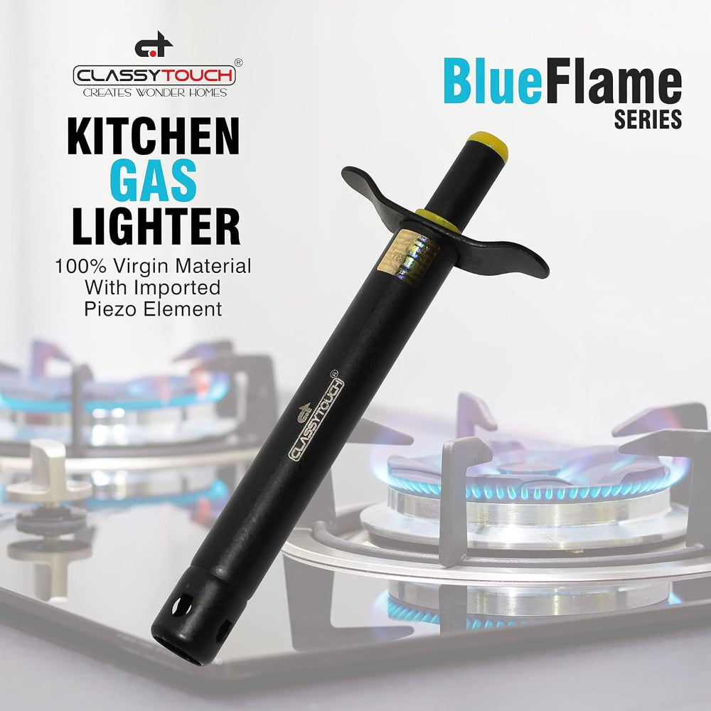 Classy Touch Black Beauty Gas Lighter - CT1169 | Kitchen Stove Lighter | Black | 1 Pc