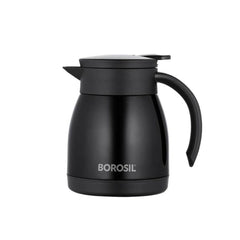 Borosil Insulated Stainless Steel Tea Pot | Hot n Cold | Black