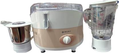 Bajaj Fresh Sip DLX 500 Watt Juicer Mixer Grinder | White & Cream