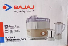 Bajaj Fresh Sip DLX 500 Watt Juicer Mixer Grinder | White & Cream