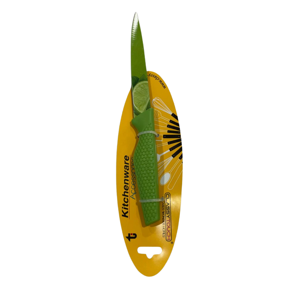 Classy Touch Kitchen Knife | Green | 1 Pc