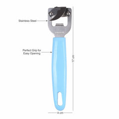 Classy Touch Stainless Steel Bottle Opener with Built in CAN/TIN Opener