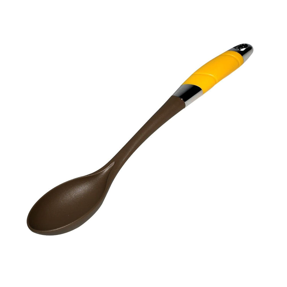 Classy Touch Nylon Solid Serving Spoon - CT497 | Grey & Yellow