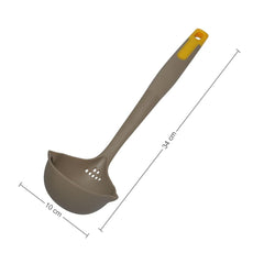 Classy Touch Nylon Soup Ladle - CT503 | Grey & Yellow