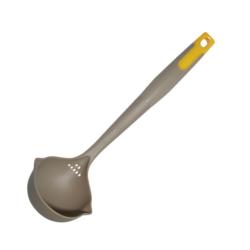 Classy Touch Nylon Soup Ladle - CT503 | Grey & Yellow