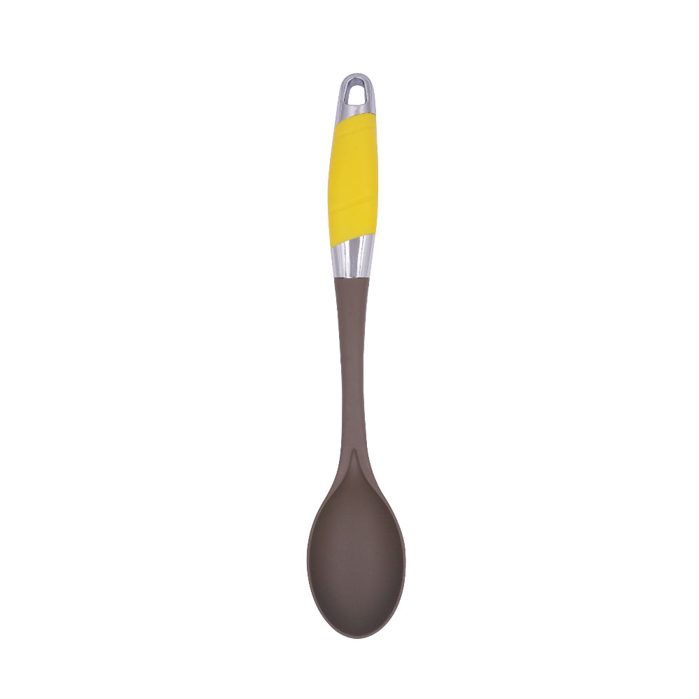 Classy Touch Nylon Solid Serving Spoon - CT497 | Grey & Yellow