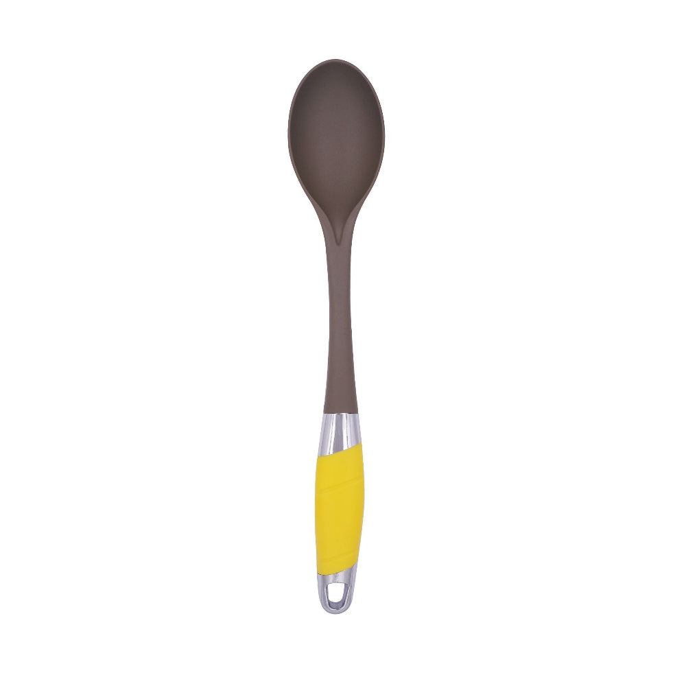 Classy Touch Nylon Solid Serving Spoon - CT497 | Grey & Yellow