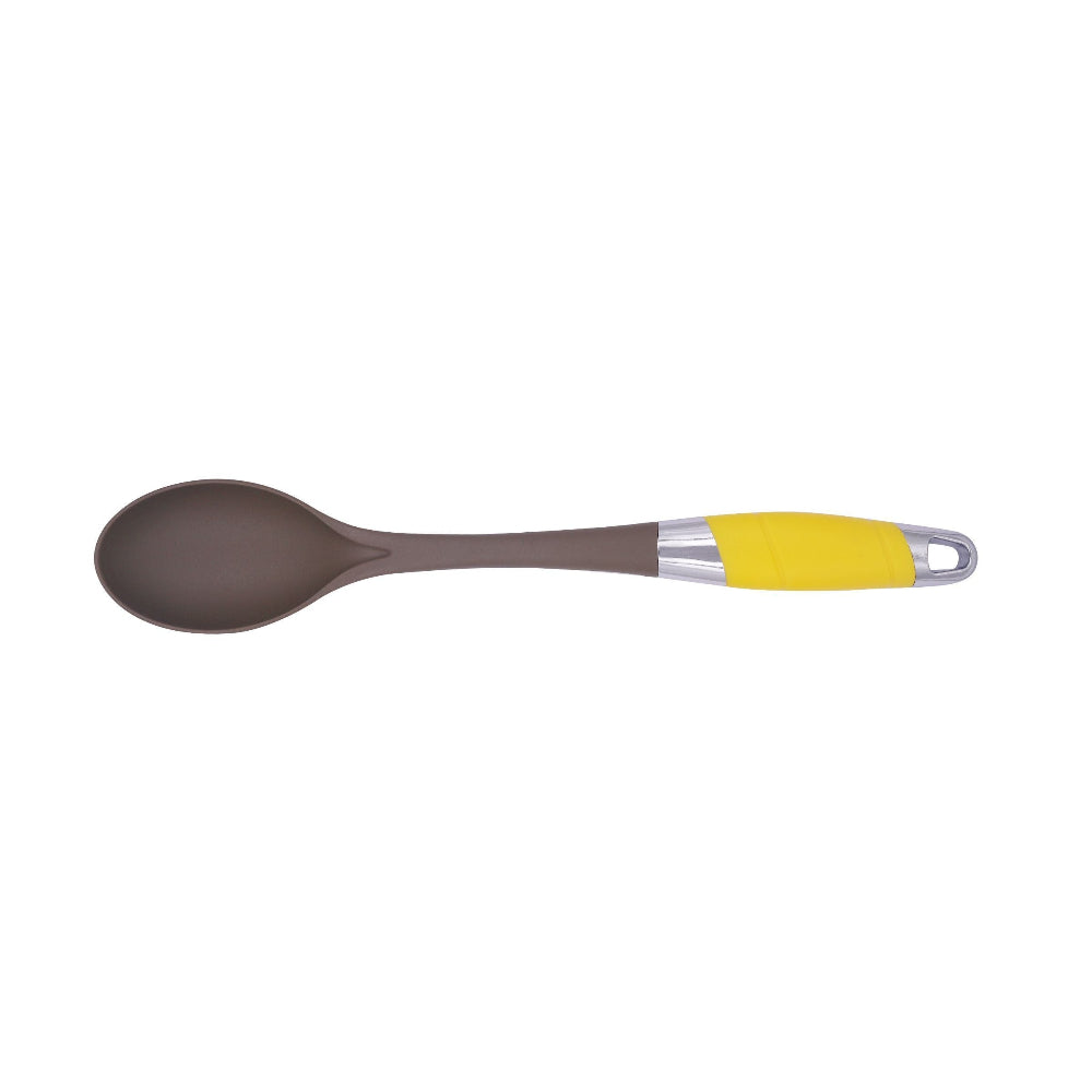 Classy Touch Nylon Solid Serving Spoon - CT497 | Grey & Yellow