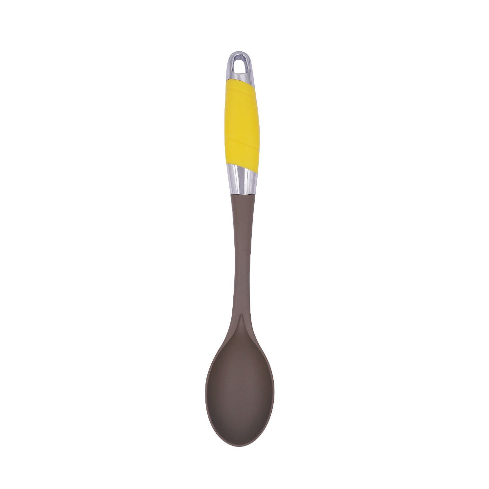 Classy Touch Nylon Solid Serving Spoon - CT497 | Grey & Yellow