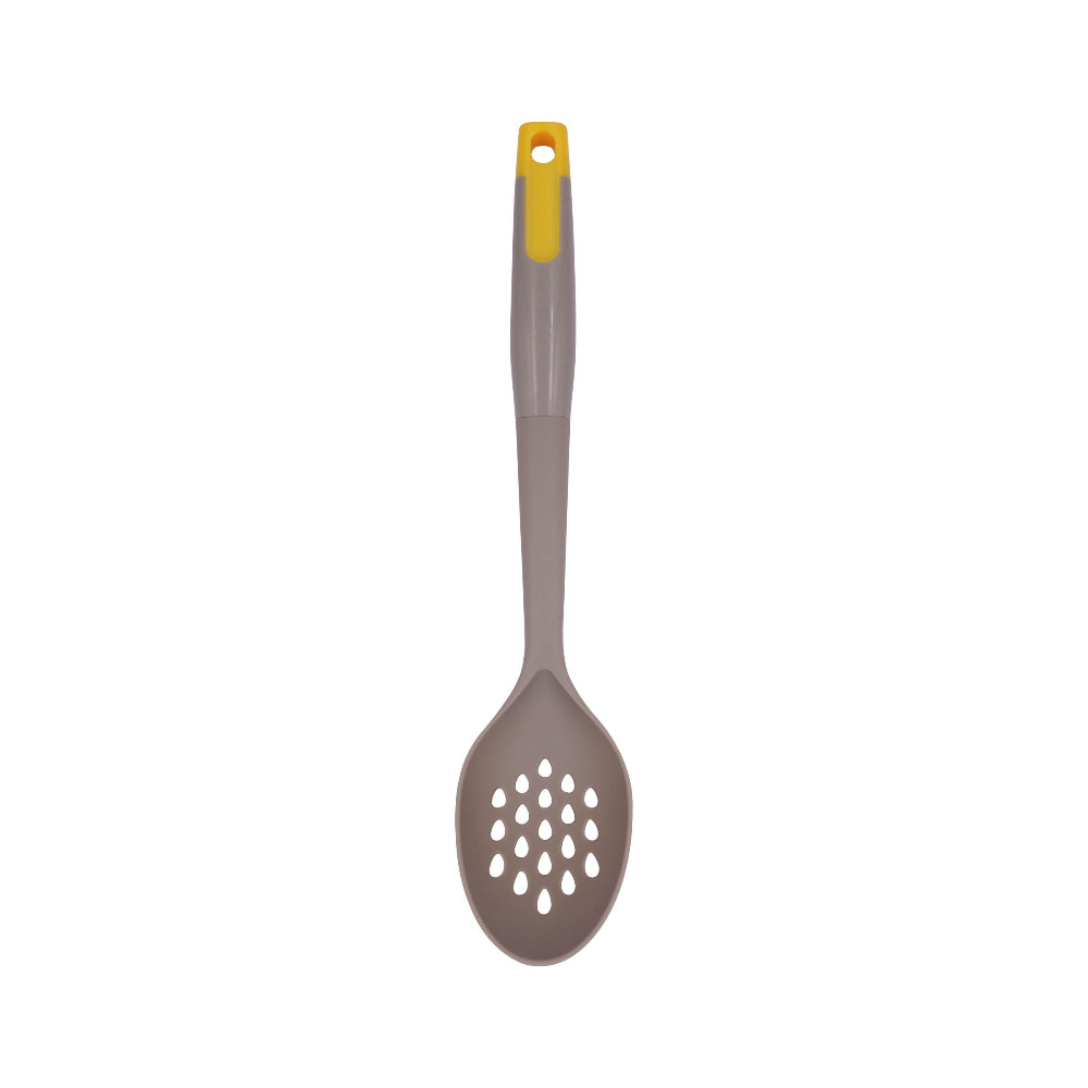 Classy Touch Nylon Slotted Serving Spoon - CT502 | Grey & Yellow