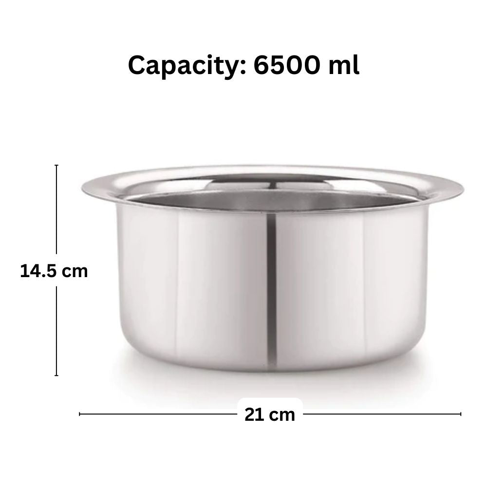 Bengani Stainless Steel Tope 20 Gauge Flat Bottom | 1 Pc