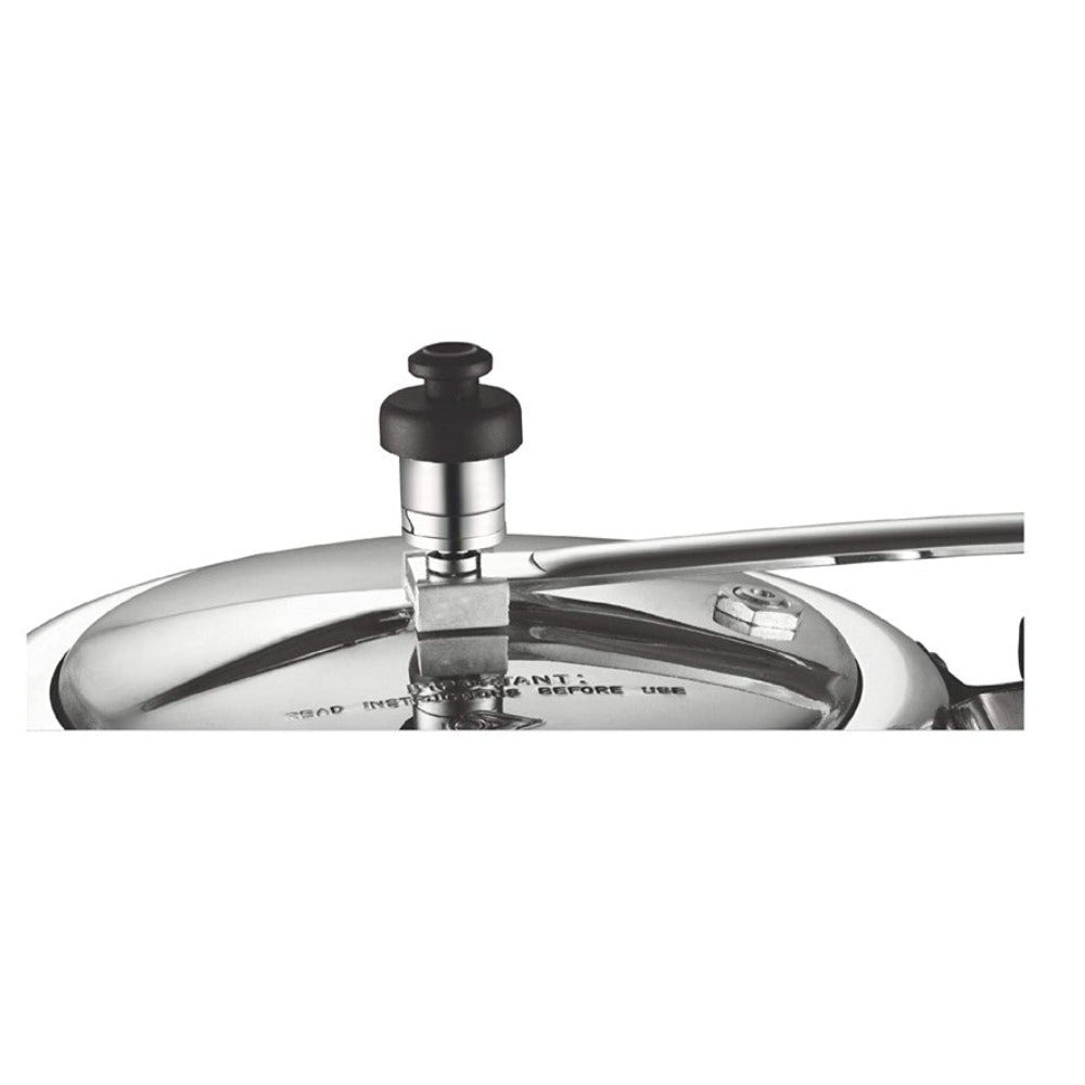 Bajaj PCX 45 Stainless Steel Inner Lid Pressure Cooker | Induction Bottom | 5 Litres | Silver