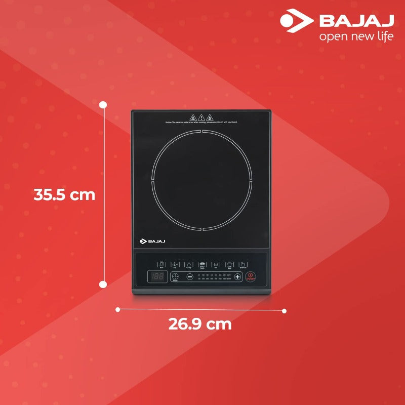 Bajaj Majesty ICX Neo 1600 Watt Induction Cooktop | Black