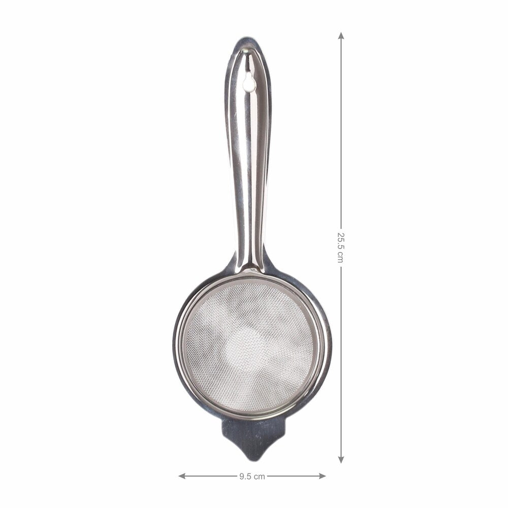 Classy Touch Stainless Steel 9.5 cm Multi Purpose Tea Strainer | Silver | 1 Pc