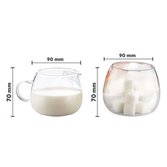Borosil Piccoletta Tea Set | Transparent | Set of 9 Pcs