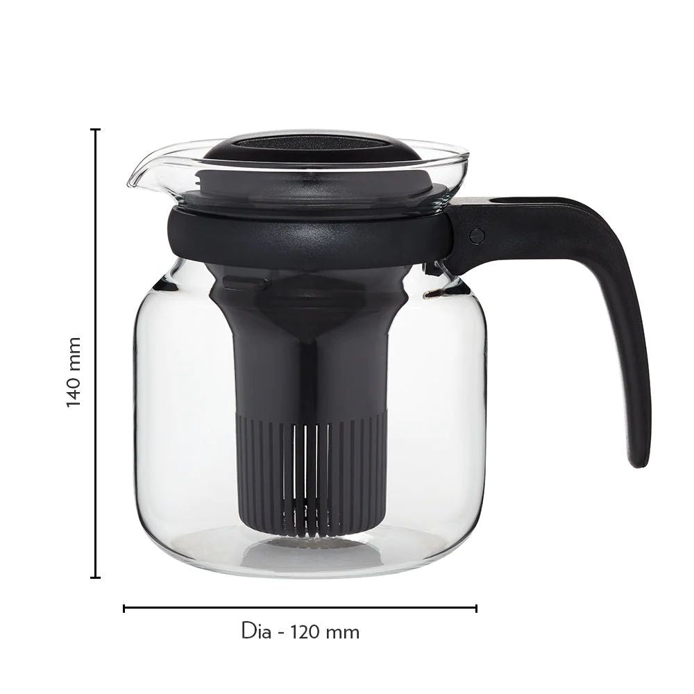 Borosil Flame Proof Glass Carafe with Infuser | Transparent | 1 Pc