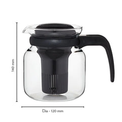 Borosil Flame Proof Glass Carafe with Infuser | Transparent | 1 Pc