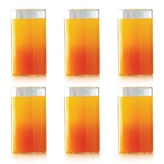 Borosil Vision 350 ML Glass Set | Transparent | Set of 6 Pcs