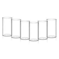Borosil Vision 350 ML Glass Set | Transparent | Set of 6 Pcs